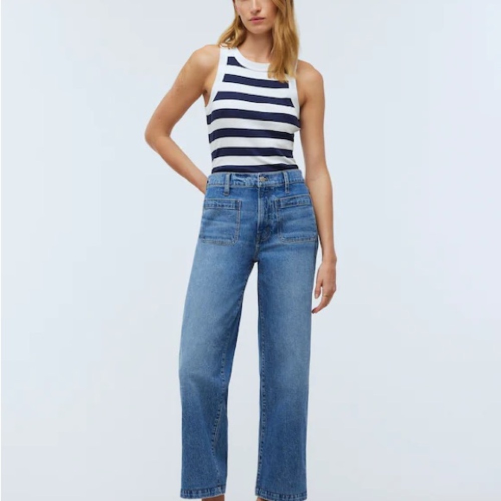 Madewell Emmett Wide-Leg Full Length Jean: Patch Pocket Edition
